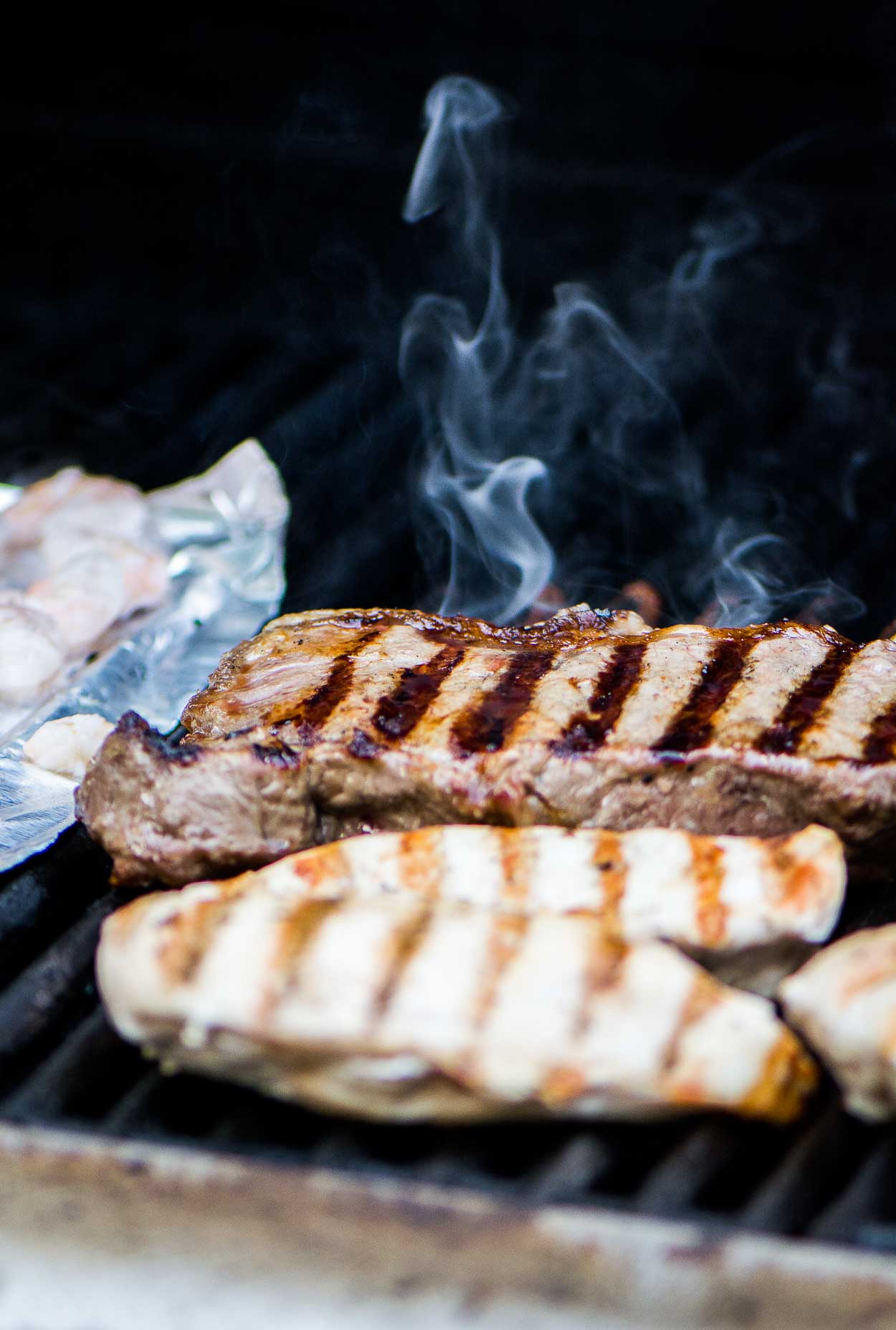 Chicken, Steak, Shrimp Fajitas