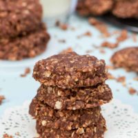 No Bake Cookies with Chocolate and Oats